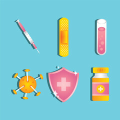 COVID-19 & Technology Vaccine Icon