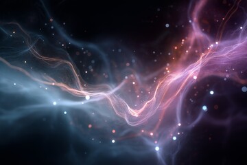 Ethereal Network Pulses with Glowing Connections