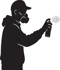 Graffiti Artist in Action