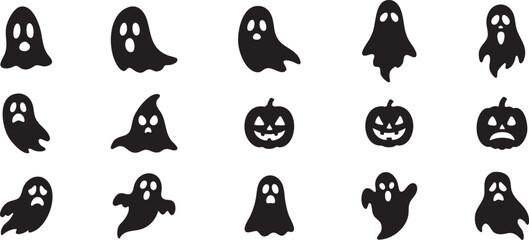 Assorted Ghost Silhouettes
