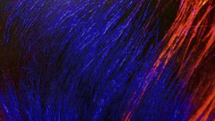 electric blue and fiery orange abstract fabric texture with vivid flowing lines and luminous energy for wallpaper or modern banner background