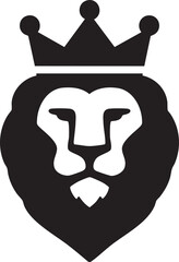 Lion with crown emblem