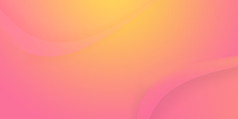 Obraz premium Abstract illustration background of curve in a orange pink gradient.