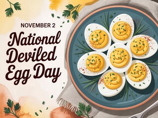 Celebrate national deviled egg day on november 2nd with a delicious plate of appetizers