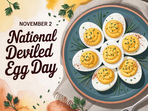 Celebrate national deviled egg day on november 2nd with a delicious plate of appetizers