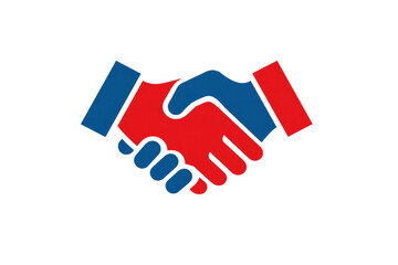 A hand shake symbolizes a bond between two people. The image is a simple yet powerful representation of trust and friendship, png