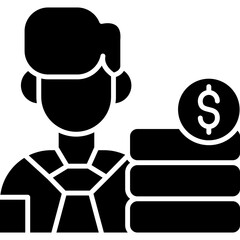 Down Graphic Icon Vector Element