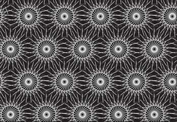 Deep design art fabric shapes