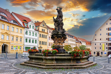Zittau (Sachsen) historische Altstadt, Marktplatz