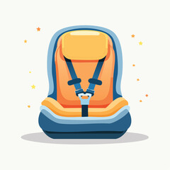 Orange And Blue Baby Car Seat Safety Seat Child Safety
