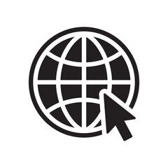 Click to go to the internet browser. Vector illustration