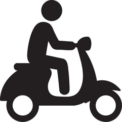 Scooter Rider Silhouette