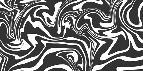 Abstract optical illusion seamless pattern. Psychedelic waves print background. 1970s trippy seamless pattern. Marble acrylic pattern, wood texture, watercolor marble background.