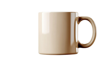 white cup isolated on white