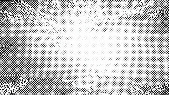 Grunge noise gradient texture, dirty grain background, dotted halftone overlay, sand dusty distressed wallpaper, grungy grit pattern, black-white random dot texture for poster, banner, web