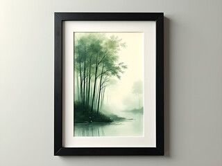 Bamboo Forest Hanging Painting