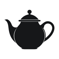 Minimalist Silhouette Icon of a Classic Ceramic Pot