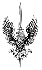 Eagle sword design image