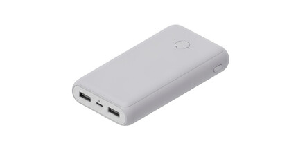 Portable Power Bank White Usb Charging