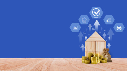 Loan, Financial loan agreement concept, investment and finance concept, fundraising, Personal Loan Assessment and Loans concept. Financial loan agreement