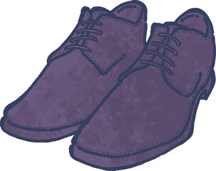 メンズの革靴のイラスト