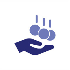 devidend icons. simple colored vector