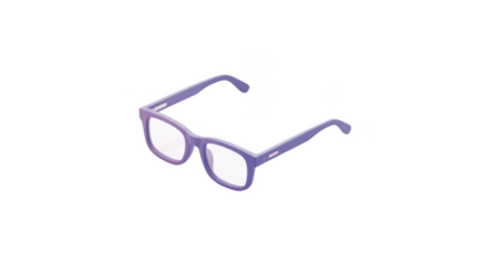 Purple Isometric Eyeglasses 3d Render