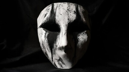 Mysterious mask portrait