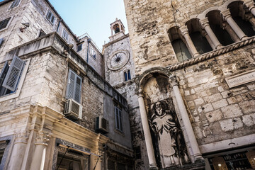 Iron Gate (Porta Ferrea) of Diocletian’s Palace in Split, Croatia