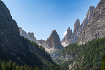 Blick auf die Dolomiten.