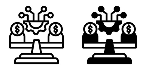 Tech Equity Icon Collection Line & Mixed Style