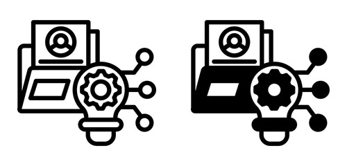 Technology Portfolio Icon Collection Line & Mixed Style