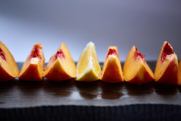 peaches and lemon. be not the same. be diffrent. Be exclusive. Be special. 