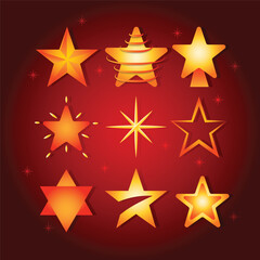 Fototapeta premium Elements Star Icon