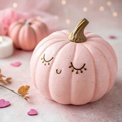 autumn still life with pumpkin