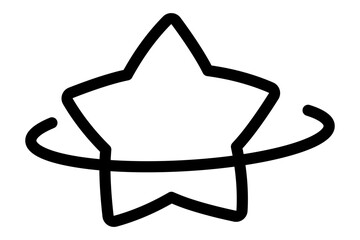 星のシンプルな手描きイラスト10