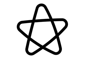 星のシンプルな手描きイラスト08