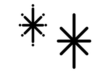 星のシンプルな手描きイラスト12