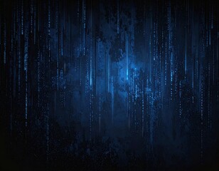Abstract Digital Rain Background Design.