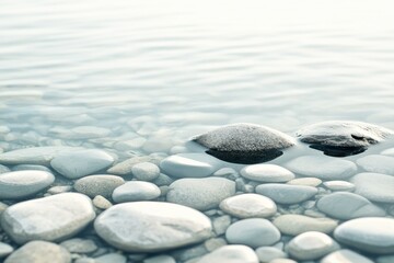 Smooth Stones in Clear Water