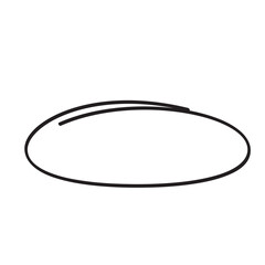 Hand-Drawn Black Oval Shape Frame