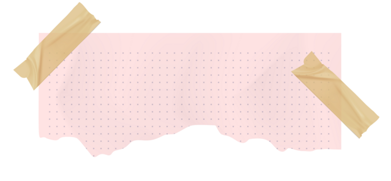 White grid notepaper journal sticker. A blank sheet of checkered paper. Real notepad with grid line isolated