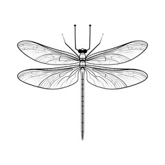 A dragonfly coloring page