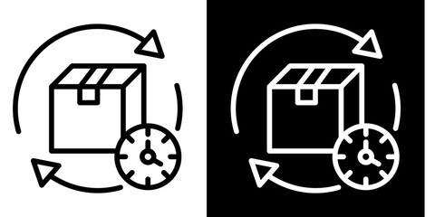 Product Lifecycle  Icon Set White Style Collection
