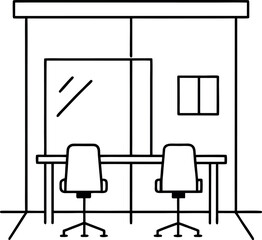 black and white chair