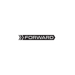 Forward and Arrow logo or wordmark design