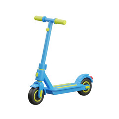 Modern Electric Scooter In Light Blue Color