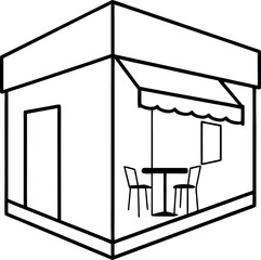 vector illustration of a modern building