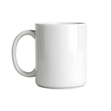 Coffee Mug White Ceramic Office Productivity Morning Routine Icon isolated on transparent background