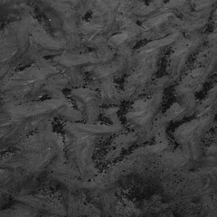 Close up view of a textured surface composed of dark gray sand and mud. The image shows various...